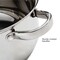 5qt Round Stainless-Steel Dutch Oven with Tempered Glass Lid and Oven Safe for All Cooktops